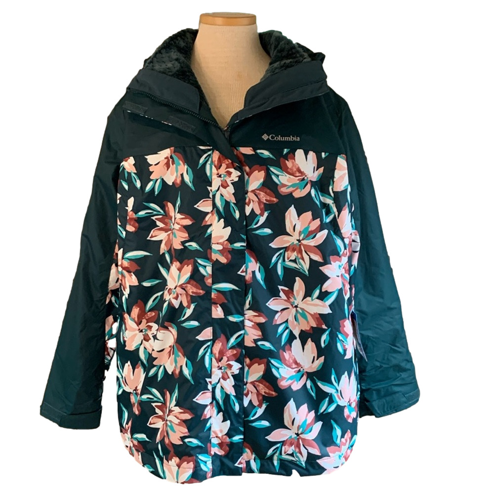 Columbia sz 1X Tunnel Falls II Interchange Jacket floral NWT